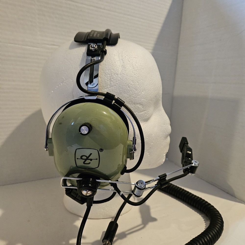 David Clark H10-76 Green Military Aviation‎ Head-Set 5965-01-390-9240